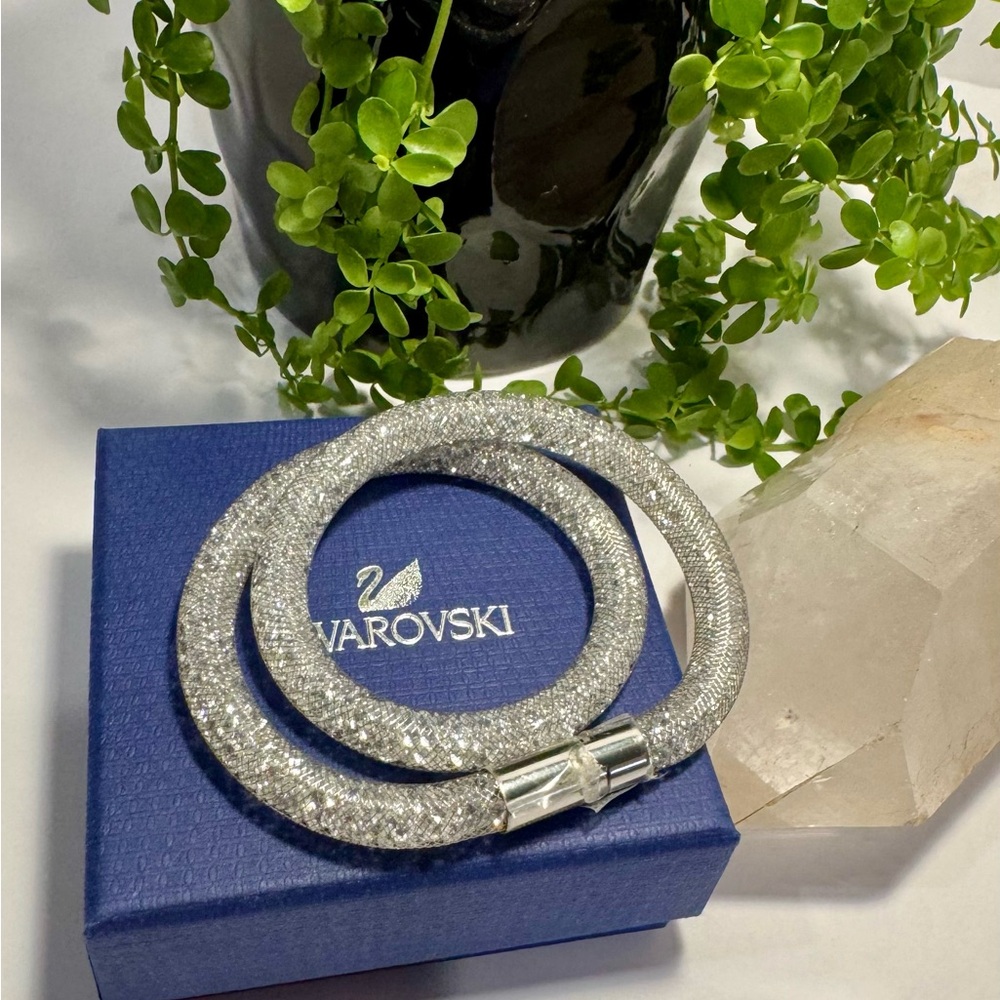 Swarovski Stardust Crystal Flexible Wrap Bracelet - Picture 5 of 14